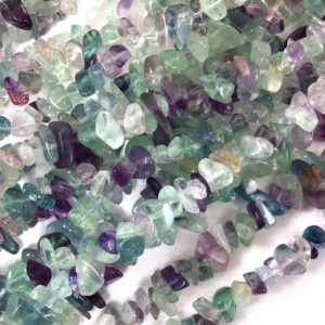 Shop Fluorite Chip & Nugget Beads! Fluorite Chip Bead | Green Purple Fluorite Nugget Small Pebble Bead 7mm-10mm Chip 30" Full inch Strand High Quality Gemstone Bead | Natural genuine chip Fluorite beads for beading and jewelry making.  #jewelry #beads #beadedjewelry #diyjewelry #jewelrymaking #beadstore #beading #affiliate #ad