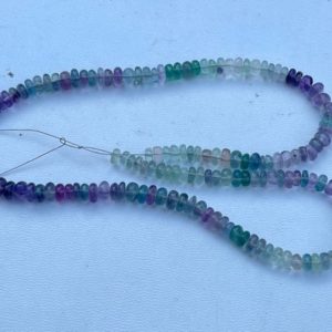Shop Fluorite Rondelle Beads! Fluorite rondelle beads 5-6mm 14inch | Natural genuine rondelle Fluorite beads for beading and jewelry making.  #jewelry #beads #beadedjewelry #diyjewelry #jewelrymaking #beadstore #beading #affiliate #ad