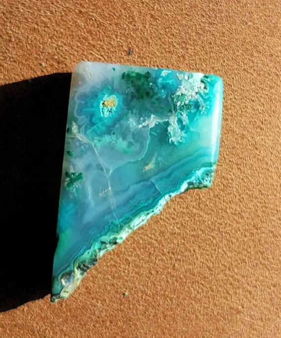 Chrysocolla Gem Silica: Vibrant Free Form, Polished On All Sides - Stunning Arizona Mineral