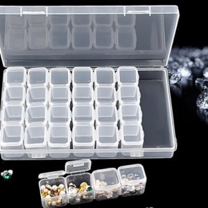 Shop Storage for Beading Supplies! free shipping 28 slots boxes set organizer storage containers case for DIY Nail art rhinestone Jewelry beads manicure accessory display tool | Shop jewelry making and beading supplies, tools & findings for DIY jewelry making and crafts. #jewelrymaking #diyjewelry #jewelrycrafts #jewelrysupplies #beading #affiliate #ad
