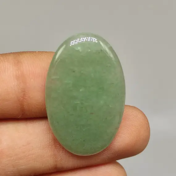 Green Jade Cabochon Oval Shape 30x19x4 Mm 25ct Natural Green Jade Cabochon Designer Green Jadeite Hand Polished Gemstone For Jewelry G5437
