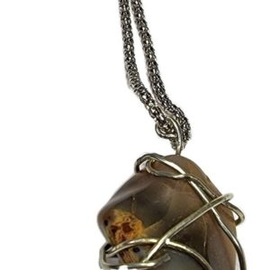 Shop Petrified Wood Necklaces! Hand wrapped petrified wood necklace | Natural genuine Petrified Wood necklaces. Buy crystal jewelry, handmade handcrafted artisan jewelry for women.  Unique handmade gift ideas. #jewelry #beadednecklaces #beadedjewelry #gift #shopping #handmadejewelry #fashion #style #product #necklaces #affiliate #ad
