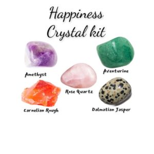 Shop Crystal Healing Kits! Happiness and Joy Crystal Kit with chart and Bag – Healing Gemstone Set – 5 Stones Crystal Healing Set – Well Being, Peace & Happy | Shop jewelry making and beading supplies, tools & findings for DIY jewelry making and crafts. #jewelrymaking #diyjewelry #jewelrycrafts #jewelrysupplies #beading #affiliate #ad