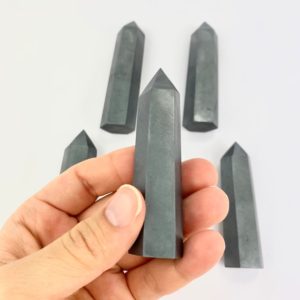 Shop Hematite Points & Wands! Hematite Point | Natural genuine stones & crystals in various shapes & sizes. Buy raw cut, tumbled, or polished gemstones for making jewelry or crystal healing energy vibration raising reiki stones. #crystals #gemstones #crystalhealing #crystalsandgemstones #energyhealing #affiliate #ad