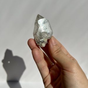 Shop Herkimer Diamond Stones & Crystals! Herkimer Diamond Raw with Anthracite Inclusion | Natural genuine stones & crystals in various shapes & sizes. Buy raw cut, tumbled, or polished gemstones for making jewelry or crystal healing energy vibration raising reiki stones. #crystals #gemstones #crystalhealing #crystalsandgemstones #energyhealing #affiliate #ad