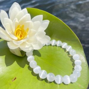Shop Selenite Bracelets! High Quality AAA Grade Flashy Selenite Bracelet 6.5mm, 8mm, 8.5mm or 10mm for Cleansing, Clarity, Peace and Protection | Natural genuine Selenite bracelets. Buy crystal jewelry, handmade handcrafted artisan jewelry for women.  Unique handmade gift ideas. #jewelry #beadedbracelets #beadedjewelry #gift #shopping #handmadejewelry #fashion #style #product #bracelets #affiliate #ad