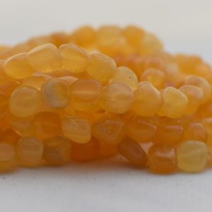 High Quality Grade A Natural Dark Yellow Aragonite Semi-precious Gemstone Pebble Tumbled stone Nugget Beads 7mm-10mm – 15" strand | Natural genuine beads Aragonite beads for beading and jewelry making.  #jewelry #beads #beadedjewelry #diyjewelry #jewelrymaking #beadstore #beading #affiliate #ad