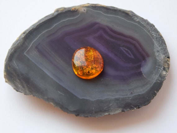 Irregular Shape Amber Cabochon, Cognac Colour Amber, Sparkly Amber Stone, Natural Amber, Baltic Amber Stone
