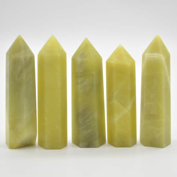 Jade Point / Tower / Wand  - 8cm - 9cm - 1 Count