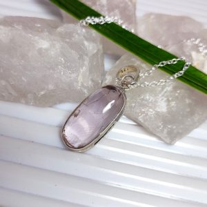 Shop Kunzite Necklaces! Kunzite Necklace, Kunzite Pendant, 925 Silver Pendant, Pink Kunzite Necklace, Genuine Kunzite Cabochon, Kunzite Crystal, Valentine's Sale | Natural genuine Kunzite necklaces. Buy crystal jewelry, handmade handcrafted artisan jewelry for women.  Unique handmade gift ideas. #jewelry #beadednecklaces #beadedjewelry #gift #shopping #handmadejewelry #fashion #style #product #necklaces #affiliate #ad