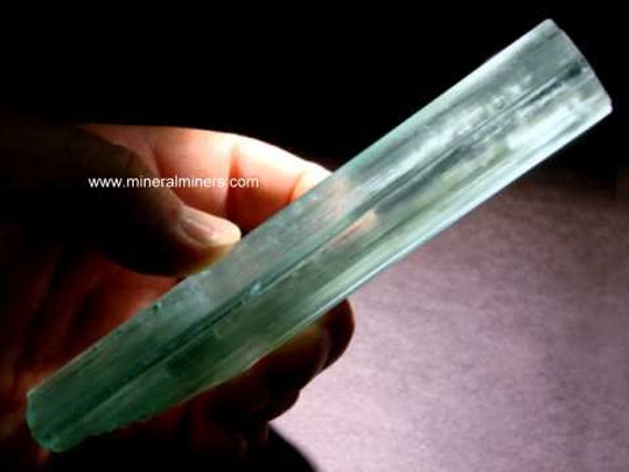 Large Aquamarine Crystal Wand, 6 Inch Long Natural Blue Aquamarine Crystal, 736 Cts Aquamarine Crystal, Collector Gemmy Aquamarine Crystal