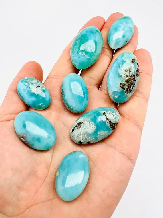 Larimar Palm Stone Lot Size M,larimar Freeform,aaa Larimar,meditation Stone,larimar Stone,natural Larimar,healing Stone,dominican Larimar