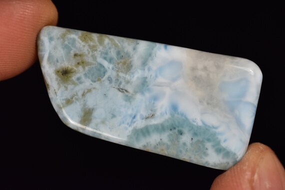 Larimar Tumbled Stone Slice 4.4cm 13.5g Polished Specimen  Healing Crystal