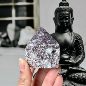 Shop Lepidolite Points & Wands! Lepidolite Point (top polished, cut base), Rough Lepidolite, Raw Lepidolite, Lepidolite Crystal, Lepidolite Stone, Anxiety, Empath | Natural genuine stones & crystals in various shapes & sizes. Buy raw cut, tumbled, or polished gemstones for making jewelry or crystal healing energy vibration raising reiki stones. #crystals #gemstones #crystalhealing #crystalsandgemstones #energyhealing #affiliate #ad