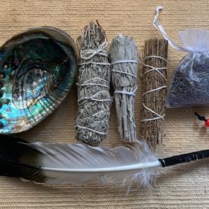 Shop Crystal Healing! Lg Smudge Kit Tribal 7 pcs w/dream catcher | Shop jewelry making and beading supplies, tools & findings for DIY jewelry making and crafts. #jewelrymaking #diyjewelry #jewelrycrafts #jewelrysupplies #beading #affiliate #ad