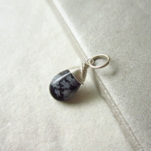Shop Snowflake Obsidian Pendants! Sale – Lt – Snowflake Obsidian Pendant – Black Obsidian Jewelry – Sterling Silver Charm – JustDangles – Just Dangles Charms – Gemstone Dangl | Natural genuine Snowflake Obsidian pendants. Buy crystal jewelry, handmade handcrafted artisan jewelry for women.  Unique handmade gift ideas. #jewelry #beadedpendants #beadedjewelry #gift #shopping #handmadejewelry #fashion #style #product #pendants #affiliate #ad