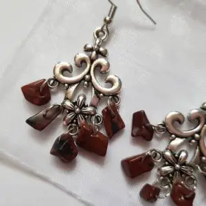 Shop Obsidian Earrings! Mahogany obsidian chip earrings,mahogany obsidian earrings, gemstone earrings | Natural genuine Obsidian earrings. Buy crystal jewelry, handmade handcrafted artisan jewelry for women.  Unique handmade gift ideas. #jewelry #beadedearrings #beadedjewelry #gift #shopping #handmadejewelry #fashion #style #product #earrings #affiliate #ad