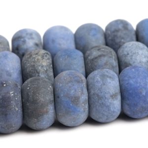 Shop Dumortierite Rondelle Beads! Matte Blue Dumortierite Beads Genuine Natural Grade AAA Gemstone Rondelle Loose Beads 6x4MM 8x5MM Bulk Lot Options | Natural genuine rondelle Dumortierite beads for beading and jewelry making.  #jewelry #beads #beadedjewelry #diyjewelry #jewelrymaking #beadstore #beading #affiliate #ad