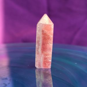 Shop Rhodochrosite Points & Wands! Mini Rhodochrosite Tower | High Quality | Four Sided Crystal Tower | 4g | Natural genuine stones & crystals in various shapes & sizes. Buy raw cut, tumbled, or polished gemstones for making jewelry or crystal healing energy vibration raising reiki stones. #crystals #gemstones #crystalhealing #crystalsandgemstones #energyhealing #affiliate #ad