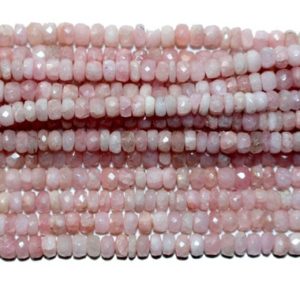 Shop Morganite Rondelle Beads! Morganite Faceted Rondelle 13 Inch Bead Strand & 2 MM Natural Semi-Precious Gemstone Perfect For DIY Jewelry Making Necklace, Earrings Rings | Natural genuine rondelle Morganite beads for beading and jewelry making.  #jewelry #beads #beadedjewelry #diyjewelry #jewelrymaking #beadstore #beading #affiliate #ad