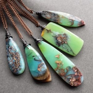Shop Chrysocolla Jewelry! Native Copper Chrysocolla Necklace – Gem Silica Pendant – Green Blue Gemstone Necklace – Witchy Moss Agate Necklace – Boho Stone Pendant | Natural genuine Chrysocolla jewelry. Buy crystal jewelry, handmade handcrafted artisan jewelry for women.  Unique handmade gift ideas. #jewelry #beadedjewelry #beadedjewelry #gift #shopping #handmadejewelry #fashion #style #product #jewelry #affiliate #ad