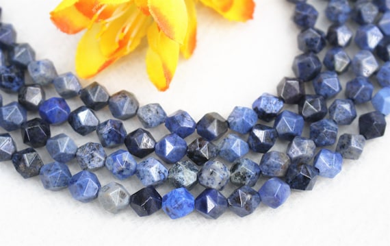 Natural Aa Star Cut Faceted Dumortierite Smooth Round Beads 4mm 6mm 8mm 10mm 12mm Dumortierite Beads Wholesale,beads Supply 15" Strand