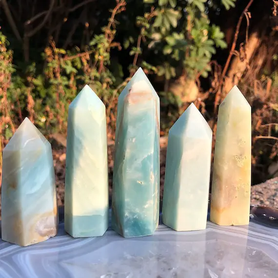 Natural Amazonite Tower,obelisk Healing Tower Decor,home Decor,meditate Tower,quartz Point Tower,healing Wand.for Her Gift/birthday Gift.