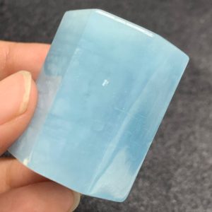 Shop Aquamarine Points & Wands! Natural Blue aquamarine wand gemstone crystal specimen 49 gram | Natural genuine stones & crystals in various shapes & sizes. Buy raw cut, tumbled, or polished gemstones for making jewelry or crystal healing energy vibration raising reiki stones. #crystals #gemstones #crystalhealing #crystalsandgemstones #energyhealing #affiliate #ad