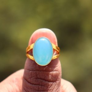 Shop Calcite Rings! Natural Calcite gemstone Ring | Gold plated ring | Vintage Calcite ring | Natural gemstone ring | All Sizes are available. | Natural genuine Calcite rings, simple unique handcrafted gemstone rings. #rings #jewelry #shopping #gift #handmade #fashion #style #affiliate #ad