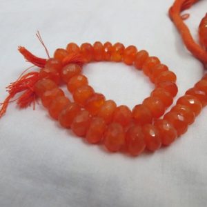 Shop Carnelian Rondelle Beads! Natural Carnelian Rondelle Beads 9mm appx 8 inches string genuine carnelian orange carnelian micro faceted beads best deal cheap price | Natural genuine rondelle Carnelian beads for beading and jewelry making.  #jewelry #beads #beadedjewelry #diyjewelry #jewelrymaking #beadstore #beading #affiliate #ad