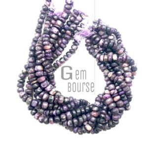 Shop Charoite Rondelle Beads! Natural Charoite Smooth Rondelle Beads AAA+ Quality 13 Inches Full Strands Charoite rondelle  For Jewelry Making | wholesale rate | Natural genuine rondelle Charoite beads for beading and jewelry making.  #jewelry #beads #beadedjewelry #diyjewelry #jewelrymaking #beadstore #beading #affiliate #ad