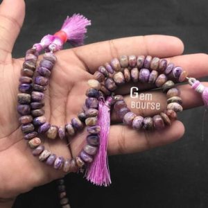 Shop Charoite Rondelle Beads! Natural Charoite Smooth Rondelle Beads AAA+ Quality 8 Inches Full Strands Charoite rondelle For Jewelry Making | wholesale rate | Natural genuine rondelle Charoite beads for beading and jewelry making.  #jewelry #beads #beadedjewelry #diyjewelry #jewelrymaking #beadstore #beading #affiliate #ad