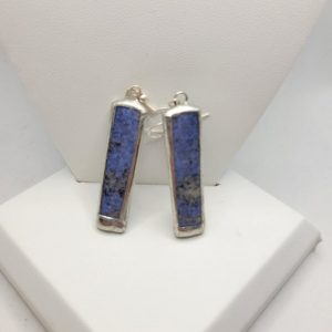 Shop Dumortierite Earrings! Natural Denim Blue Dumortierite Earrings | Natural genuine Dumortierite earrings. Buy crystal jewelry, handmade handcrafted artisan jewelry for women.  Unique handmade gift ideas. #jewelry #beadedearrings #beadedjewelry #gift #shopping #handmadejewelry #fashion #style #product #earrings #affiliate #ad