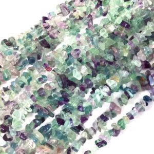 Shop Fluorite Chip & Nugget Beads! Natural Gemstone Fluorite Chip Beads Assorted Stones 32" Full Strand Purple Irregular Nugget Freeform Small Gemstone Crystal Chips Necklace | Natural genuine chip Fluorite beads for beading and jewelry making.  #jewelry #beads #beadedjewelry #diyjewelry #jewelrymaking #beadstore #beading #affiliate #ad