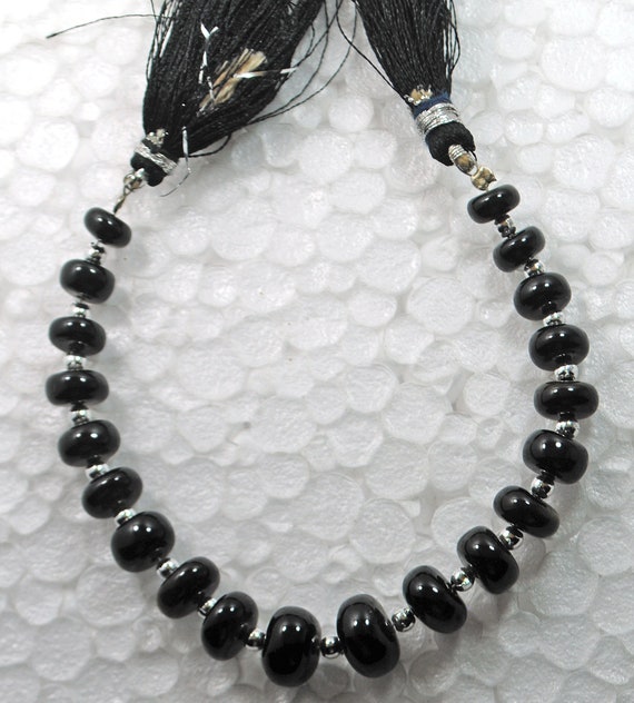 Aaa Natural Golden Obsidian, Gemstone Roundel, Smooth Beads, 6 Inch 20 Pieces Strand, Obsidian Beaded, 6-10 Mm, Handmade Jewelry Making