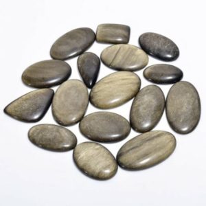 Shop Obsidian Cabochons! Natural Golden Sheen Obsidian Cabochon, Wholesale Lot Gemstone For Jewelry Making Stone | Natural genuine stones & crystals in various shapes & sizes. Buy raw cut, tumbled, or polished gemstones for making jewelry or crystal healing energy vibration raising reiki stones. #crystals #gemstones #crystalhealing #crystalsandgemstones #energyhealing #affiliate #ad