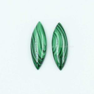 Shop Malachite Cabochons! Natural Green Malachite Cabochon, Pair Gemstone, Malachite 10×30 mm Long Marquise Gemstone, Malachite Cabochon, Bezel Setting, Malachite | Natural genuine stones & crystals in various shapes & sizes. Buy raw cut, tumbled, or polished gemstones for making jewelry or crystal healing energy vibration raising reiki stones. #crystals #gemstones #crystalhealing #crystalsandgemstones #energyhealing #affiliate #ad