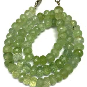 Shop Prehnite Rondelle Beads! Natural Green Prehnite Faceted Rondelle Beads 10mm Prehnite Rondelle Beads Prehnite Gemstone Beads Green Prehnite Beads 10mm Rondelle Beads | Natural genuine rondelle Prehnite beads for beading and jewelry making.  #jewelry #beads #beadedjewelry #diyjewelry #jewelrymaking #beadstore #beading #affiliate #ad