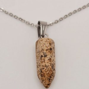 Shop Picture Jasper Necklaces! Natural Handmade Crystal Necklace  Silver Tone Picture Jasper  Healing Crystal Round Necklace  Handmade Picture Jasper Pi Stone | Natural genuine Picture Jasper necklaces. Buy crystal jewelry, handmade handcrafted artisan jewelry for women.  Unique handmade gift ideas. #jewelry #beadednecklaces #beadedjewelry #gift #shopping #handmadejewelry #fashion #style #product #necklaces #affiliate #ad