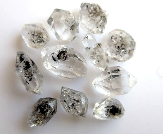 Natural Herkimer Diamond Raw Gemstone Lot, Gemstone Jewelry - Raw Stone - Raw Herkimer Diamond - Multi Jewelry Making Stone, Loose Gemstone