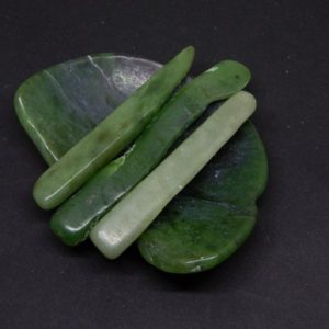 Natural Nephrite Jade magic wand partially polished, worry green stone, palm stone, meditation stone | Natural genuine stones & crystals in various shapes & sizes. Buy raw cut, tumbled, or polished gemstones for making jewelry or crystal healing energy vibration raising reiki stones. #crystals #gemstones #crystalhealing #crystalsandgemstones #energyhealing #affiliate #ad