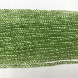 Shop Peridot Round Beads! Natural Peridot 2mm- 4mm Round Genuine Loose Olivine Beads 15 inch Jewelry Supply Bracelet Necklace Material Support | Natural genuine round Peridot beads for beading and jewelry making.  #jewelry #beads #beadedjewelry #diyjewelry #jewelrymaking #beadstore #beading #affiliate #ad