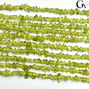 Shop Peridot Chip & Nugget Beads! Natural Peridot Chip Beads, Semi Precious Gemstone Beads For Jewelry Craft Making, 3-5 mm Peridot Gemstone Beads, 34 Inches DIY Beads | Natural genuine chip Peridot beads for beading and jewelry making.  #jewelry #beads #beadedjewelry #diyjewelry #jewelrymaking #beadstore #beading #affiliate #ad