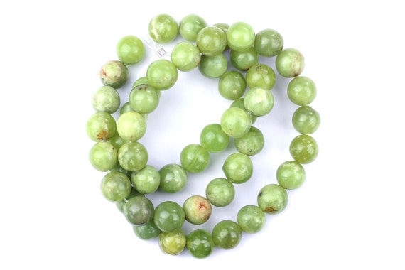 Natural Peridot Round Beads, 8mm Beads, Approx. 47 Beads, Semi-precious Beads, Olivine Beads, Green Beads, Natural Beads, Peridot