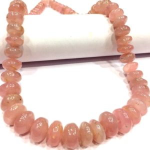 Shop Morganite Rondelle Beads! Natural Pink Morganite Smooth Rondelle Beads 10-14.MM Morganite Rondelle Beads Genuine Morganite Gemstone Beads Polished Morganite Beads Top | Natural genuine rondelle Morganite beads for beading and jewelry making.  #jewelry #beads #beadedjewelry #diyjewelry #jewelrymaking #beadstore #beading #affiliate #ad