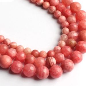 Shop Rhodochrosite Round Beads! Natural Rhodochrosite Bead  Round loose Beads,Round smooth,AAAQuality 6,7,10mm size available,Round smooth jewelry,Jewelry | Natural genuine round Rhodochrosite beads for beading and jewelry making.  #jewelry #beads #beadedjewelry #diyjewelry #jewelrymaking #beadstore #beading #affiliate #ad