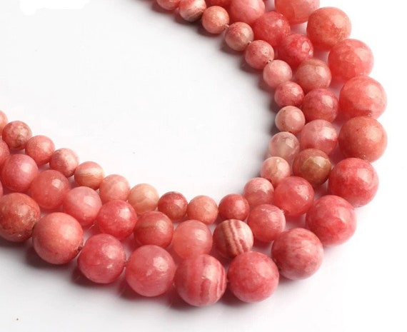 Natural Rhodochrosite Bead  Round Loose Beads,round Smooth,aaaquality 6,7,10mm Size Available,round Smooth Jewelry,jewelry