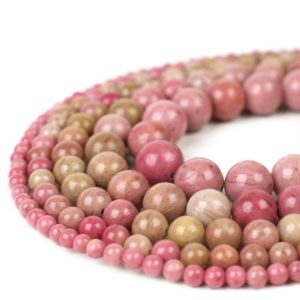 Shop Rhodochrosite Round Beads! Natural  Rhodochrosite Beads, Pale Pink 4mm 6mm 8mm 10mm 12mm Round, Full Strand 15.5 inch, wholesale mala beads | Natural genuine round Rhodochrosite beads for beading and jewelry making.  #jewelry #beads #beadedjewelry #diyjewelry #jewelrymaking #beadstore #beading #affiliate #ad