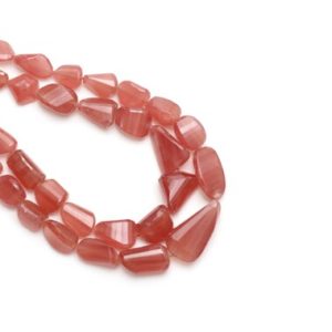 Shop Rhodochrosite Chip & Nugget Beads! Natural Rhodochrosite Faceted Tumble Beads, 6×8 mm to 12×16.5 mm, Rhodochrosite Tumble, 8 Inch / 17 Inch Full Strand, Price Per Strand | Natural genuine chip Rhodochrosite beads for beading and jewelry making.  #jewelry #beads #beadedjewelry #diyjewelry #jewelrymaking #beadstore #beading #affiliate #ad