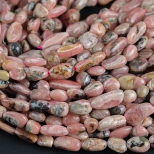 Shop Rhodochrosite Beads! Natural Rhodochrosite Nuggets Beads – Around 5x8mm in dimensions -16 Inch strand – Wholesale pricing Gemstone Beads | Natural genuine beads Rhodochrosite beads for beading and jewelry making.  #jewelry #beads #beadedjewelry #diyjewelry #jewelrymaking #beadstore #beading #affiliate #ad